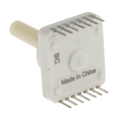 C & K, 10 Position, BCD SPST Rotary Switch, 150 mA @ 60 V dc, Through Hole
