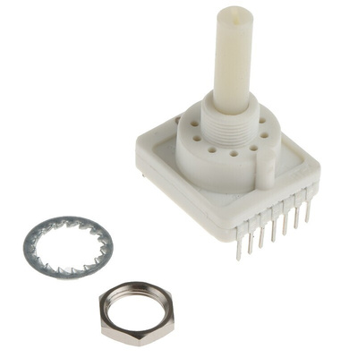 C & K, 10 Position, BCD SPST Rotary Switch, 150 mA @ 60 V dc, Through Hole