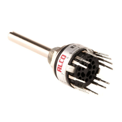 TE Connectivity, 12 Position SPST Rotary Switch, 400 mA @ 20 V, Through Hole