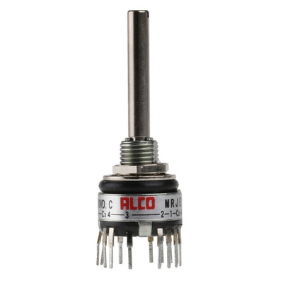 TE Connectivity, 4 Position 3PST Rotary Switch, 400 mA @ 20 V, Through Hole