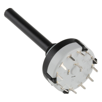 Lorlin, 12 Position SPST Rotary Switch, 150 mA @ 250 V ac, Through Hole