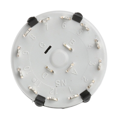 Lorlin, 12 Position SPST Rotary Switch, 150 mA @ 250 V ac, Through Hole