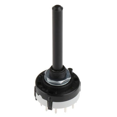 Lorlin, 12 Position SPST Rotary Switch, 150 mA @ 250 V ac, Through Hole