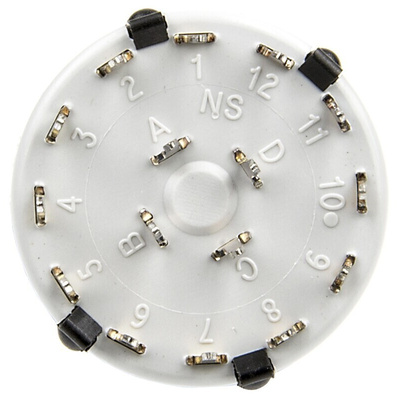 Lorlin, 3 Position 4PST Rotary Switch, 150 mA @ 250 V ac, Through Hole