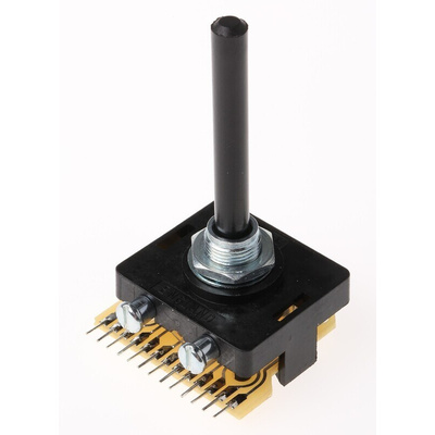 Lorlin, 12 Position SP12T Rotary Switch, 500 mA @ 250 V, Through Hole