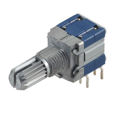 Alps Alpine, 3 Position DP3T Rotary Switch, 100 mA, PC Pin