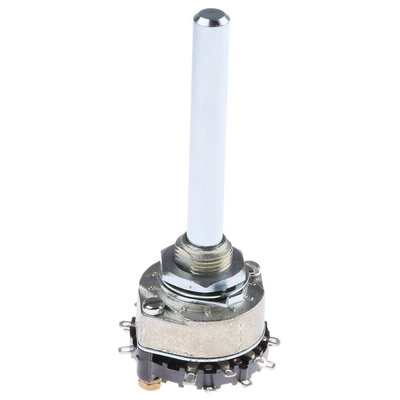 Lorlin, 3 Position 4PST Rotary Switch, 1 A @ 12 V, Solder
