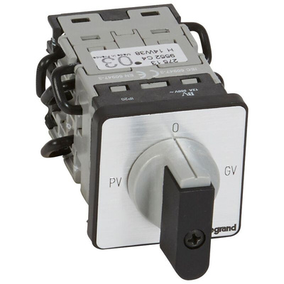 Legrand 3 Position 90°, 690V (Volts), 16A