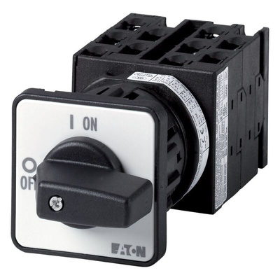 Eaton, 3P 5 Position 60° Star Delta Cam Switch, 690V (Volts), 20A, Short Thumb Grip Actuator