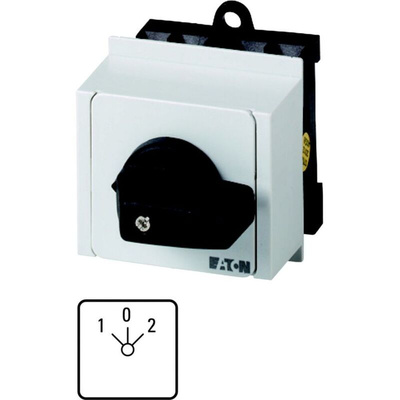 Eaton, 2P 5 Position 45° Motor Control Cam Switch, 690V (Volts), 20A, Toggle Actuator