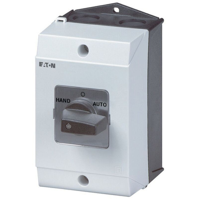 Eaton, 4P 3 Position 90° Changeover Cam Switch, 690V (Volts), 32A, Short Thumb Grip Actuator