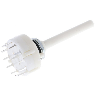 Lorlin, 12 Position SP12T Rotary Switch, 150 mA @ 250 V ac, Through Hole