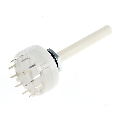 Lorlin, 4 Position 3P4T Rotary Switch, 150 mA @ 250 V ac, Solder