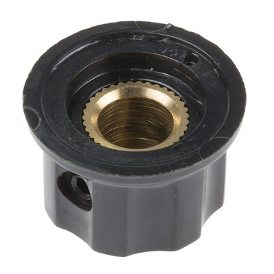 TE Connectivity Rotary Switch Knob for use with 6.35 mm Shafts
