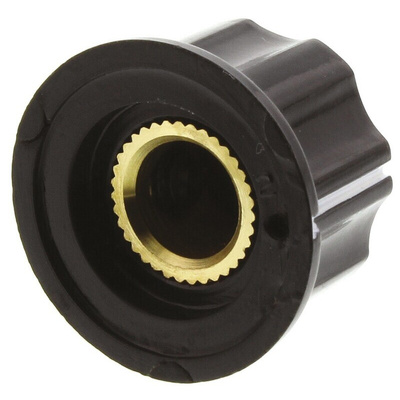 TE Connectivity Rotary Switch Knob for use with 6.35 mm Shafts