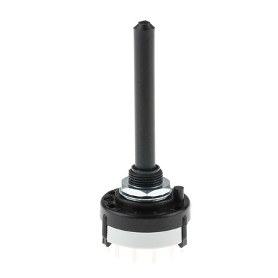 Lorlin, 12 Position SPST Rotary Switch, 150 mA, Solder