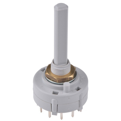 Lorlin, 12 Position SPST Rotary Switch, 150 mA, Solder
