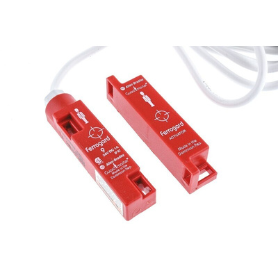 Allen Bradley 440N Series Magnetic Non-Contact Safety Switch, 24V dc, Plastic Housing, NC, 2m Cable