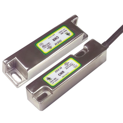 IDEM CMR Series Magnetic Non-Contact Safety Switch, 250V ac, 316 Stainless Steel Housing, 2NC, 2m Cable