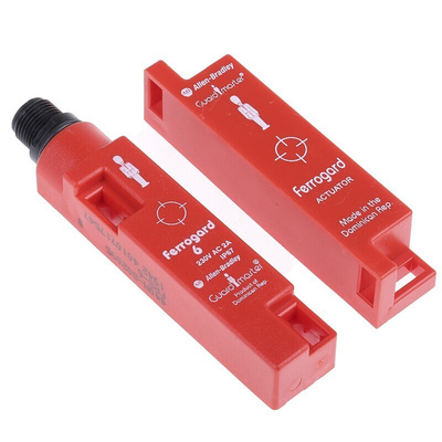 Allen Bradley Guardmaster 440N Series Magnetic Non-Contact Safety Switch, 250V ac, ABS Housing, NC, 4-Pin Micro QD
