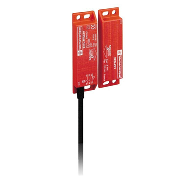 Telemecanique Sensors XCS-DMP Series Magnetic Non-Contact Safety Switch, 24V dc, Plastic Housing, 2NC, Cable