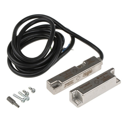 Allen Bradley Guardmaster 440N Series Magnetic Non-Contact Safety Switch, 24V dc, Stainless Steel Housing, NC, 2m Cable