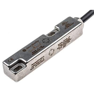 Allen Bradley Guardmaster 440N Series Magnetic Non-Contact Safety Switch, 24V dc, Stainless Steel Housing, 2NC, 4m Cable