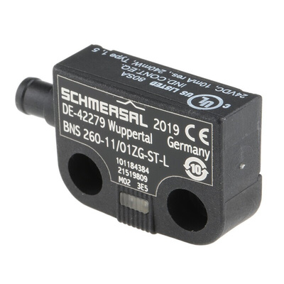 Schmersal BNS260 Series Magnetic Non-Contact Safety Switch, 24V dc, Plastic Housing, NO/NC, M8