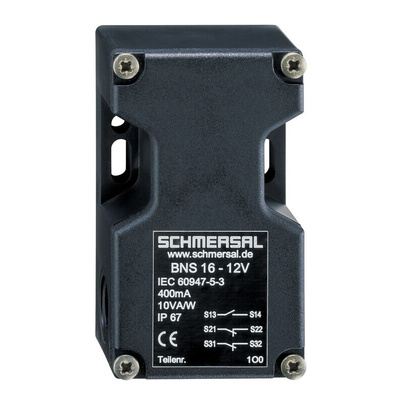 Schmersal BNS16 Series Magnetic Non-Contact Safety Switch, 100V ac/dc, Plastic Housing, M20