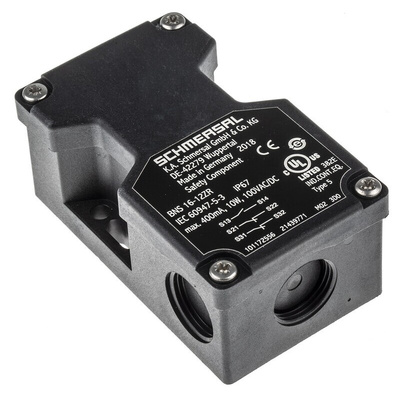 Schmersal BNS16 Series Magnetic Non-Contact Safety Switch, 100V ac/dc, Plastic Housing, M20