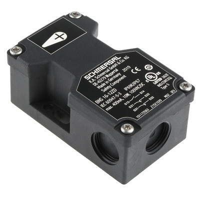 Schmersal BNS16 Series Magnetic Non-Contact Safety Switch, 100V ac/dc, Plastic Housing, NO/NC, M20