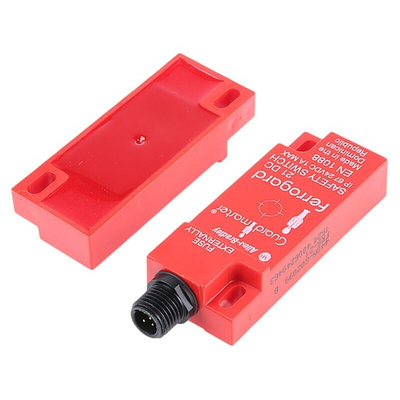 Allen Bradley Guardmaster 440N Series Magnetic Non-Contact Safety Switch, 24V dc, Plastic Housing, 2NC, 6-Pin Micro QD