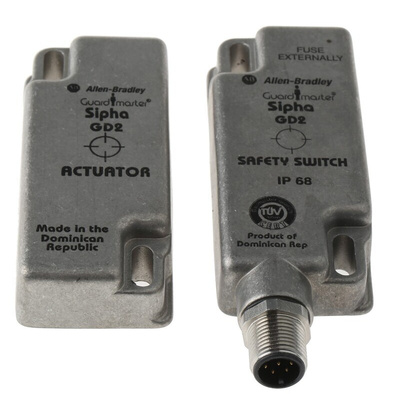 Allen Bradley Guardmaster 440N Series Magnetic Non-Contact Safety Switch, 250 V ac, 300V dc, Stainless Steel Housing,