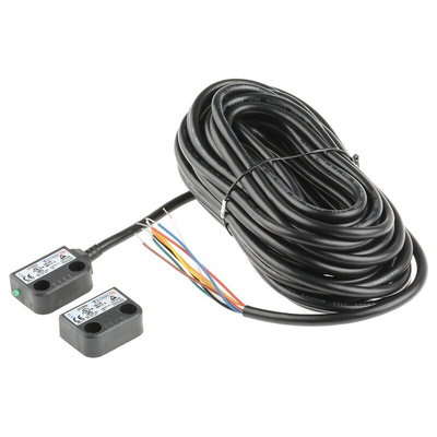Omron F3S-TGR-N_C Series Magnetic Non-Contact Safety Switch, 24V dc, Plastic Housing, NO/2NC, 10m Cable