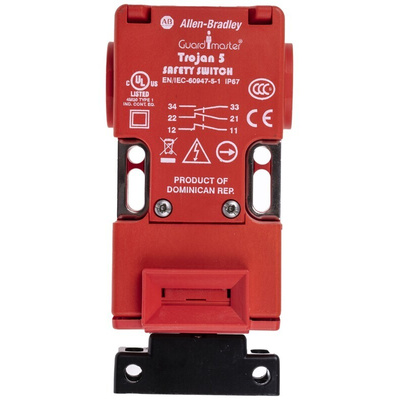 Allen Bradley Guardmaster 440K Safety Interlock Switch, 2NC/1NO, Keyed Actuator Included, Glass Filled PBT