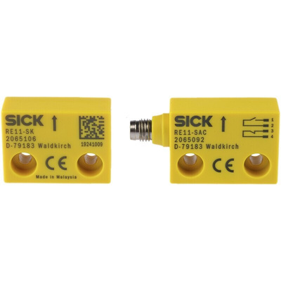 Sick RE11 Series Magnetic Non-Contact Safety Switch, 30V dc, Plastic Housing, NC, M8