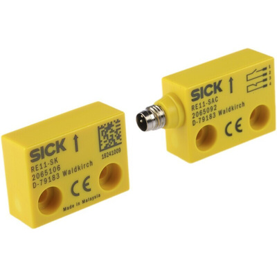 Sick RE11 Series Magnetic Non-Contact Safety Switch, 30V dc, Plastic Housing, NC, M8