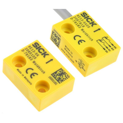 Sick RE13 Series Magnetic Non-Contact Safety Switch, 30V dc, Plastic Housing, 2NO, Cable