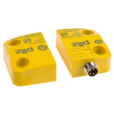 Pilz Magnetic Non-Contact Safety Switch, 24V dc, Plastic Housing, NO/NC, M8