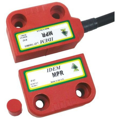 IDEM MPR Series Magnetic Non-Contact Safety Switch, 250V ac, Plastic Housing, NC, M8