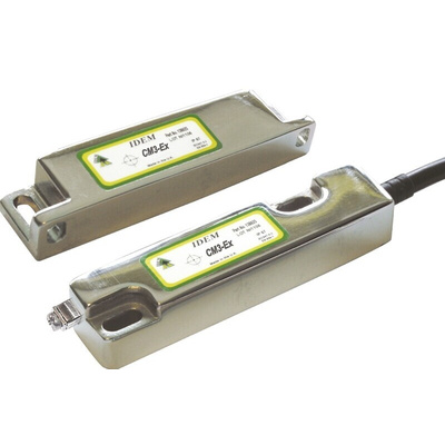 IDEM CM3-Ex Series Magnetic Non-Contact Safety Switch, 250V ac/dc, 316 Stainless Steel Housing, 2NC, 10m Cable