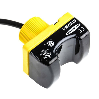 Banner 1 Button Safety Two Hand Control Switch, Black, Yellow, STB Series