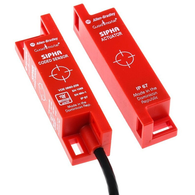 Allen Bradley Guardmaster 440N Series Magnetic Non-Contact Safety Switch, 250 V ac, 300V dc, ABS Housing, NO/NC, 10m