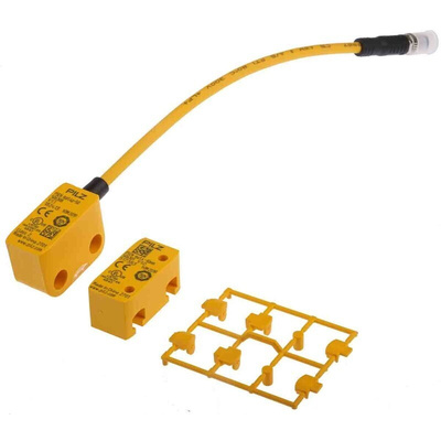 Pilz Magnetic Non-Contact Safety Switch, 24V dc, Plastic Housing, 2NO, M8