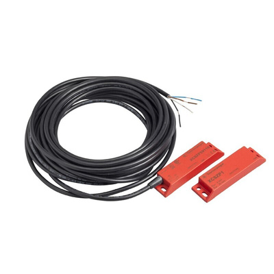 Telemecanique Sensors XCSDMP Series Magnetic Non-Contact Safety Switch, 24V dc, Plastic Housing, 1NC/2NO, M12