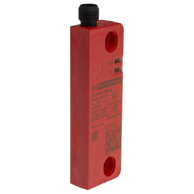 Telemecanique Sensors XCSRC Series RFID Non-Contact Safety Switch, 24V dc, Valox Housing, 2NO, M12