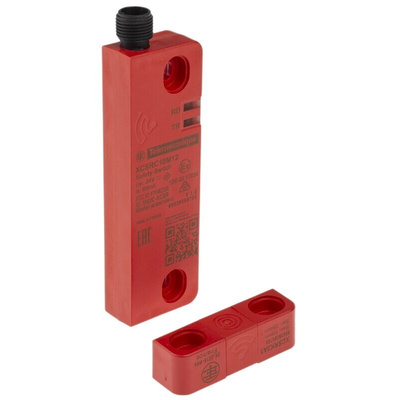 Telemecanique Sensors XCSRC Series RFID Non-Contact Safety Switch, 24V dc, Valox Housing, 2NO, M12