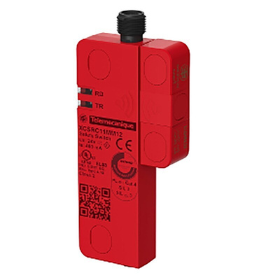 Telemecanique Sensors XCSRC Series RFID Non-Contact Safety Switch, 24V dc, Valox Housing, 2NO, M12