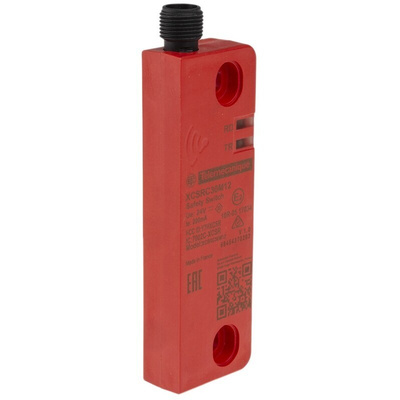 Telemecanique Sensors XCSRC Series RFID Non-Contact Safety Switch, 24V dc, Valox Housing, 2NO, M12