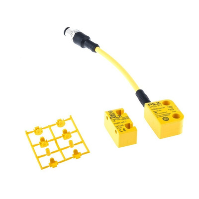 Pilz Transponder Non-Contact Safety Switch, 24V dc, Polybutylene Terephthalate Housing, M12